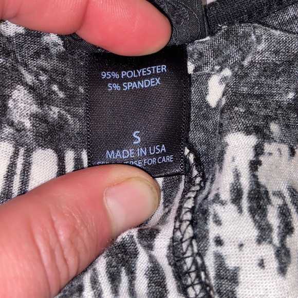 Daytrip Shirt womens small sparkly, striped, see thru, black and grey - Picture 9 of 10